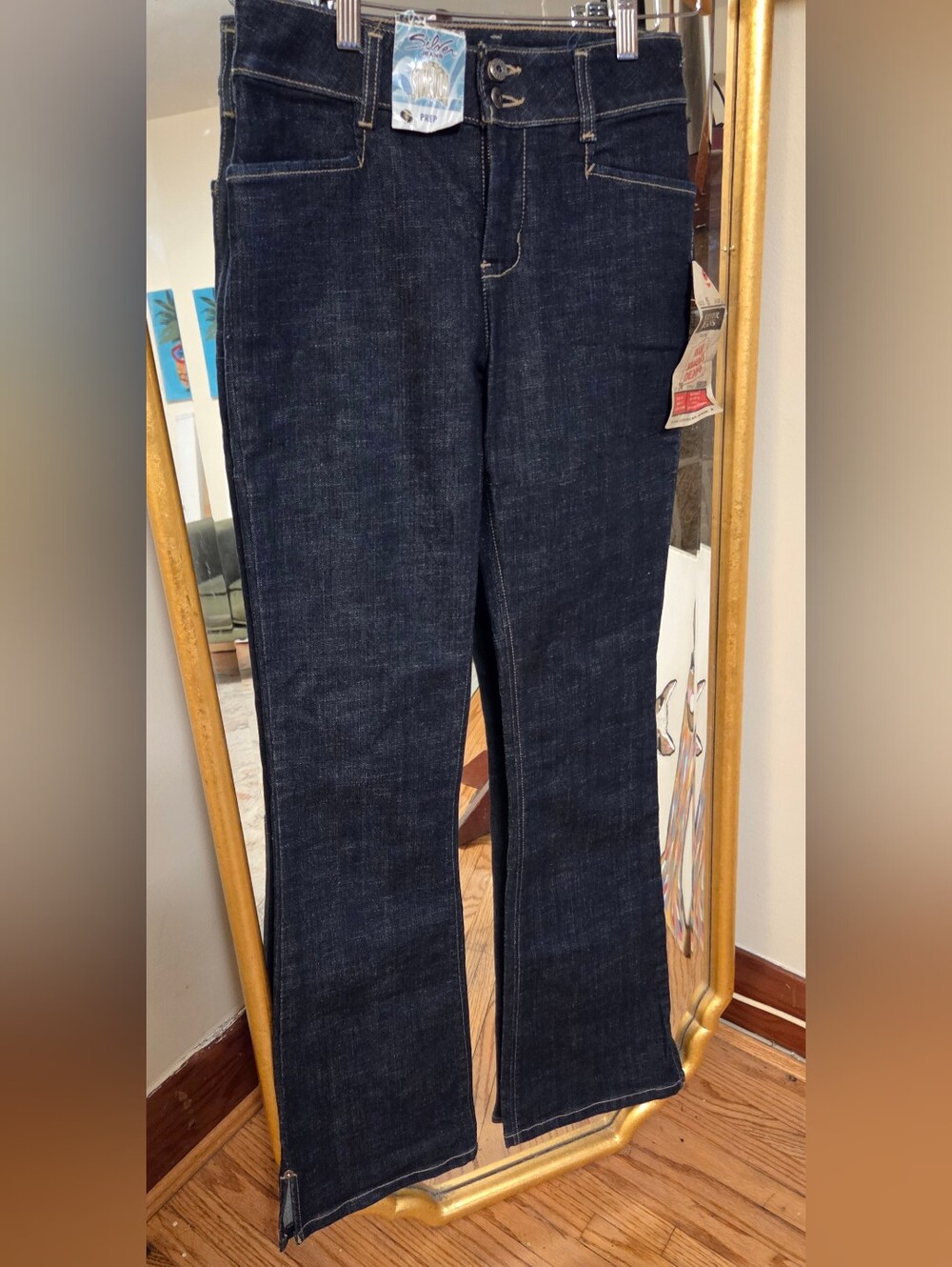 Vintage Y2K Women's Silver Jeans New With Tags Made In Canada Premium Denim